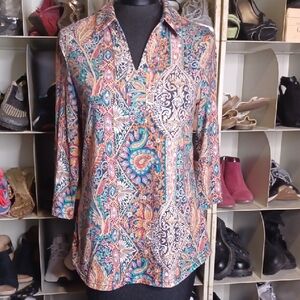 Elegant Paisley Women's Blouse